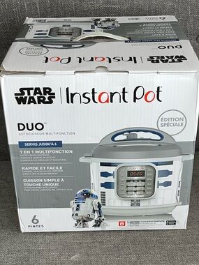 Star Wars R2D2~R2-D2 Duo Instant Pot Pressure Cooker 6 Qt Special Edition NWT